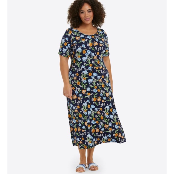 Draper James Dresses Draper James Tammy Tshirt Midi Dress In Spring